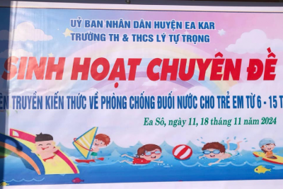 Triển khai phòng chống đuối nước cho học sinh năm học 2024 – 2025